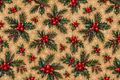 Boughs of Holly Wrapping Paper
